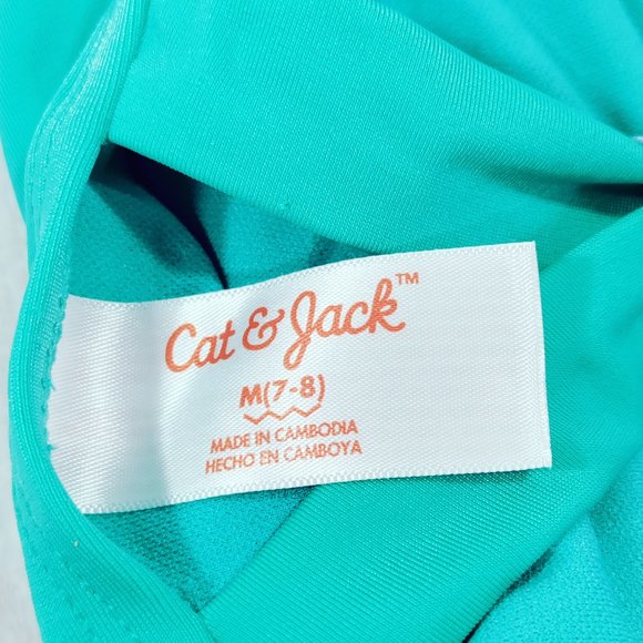 Cat & Jack Girl's Crochet Racerback Tankini Top Size M (7/8) - Picture 5 of 6